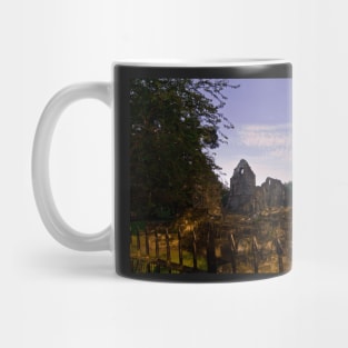 Kirkstall Abbey 4262-A Cistercian monastery Leeds West Yorkshire Night After   Dark Photography Mug